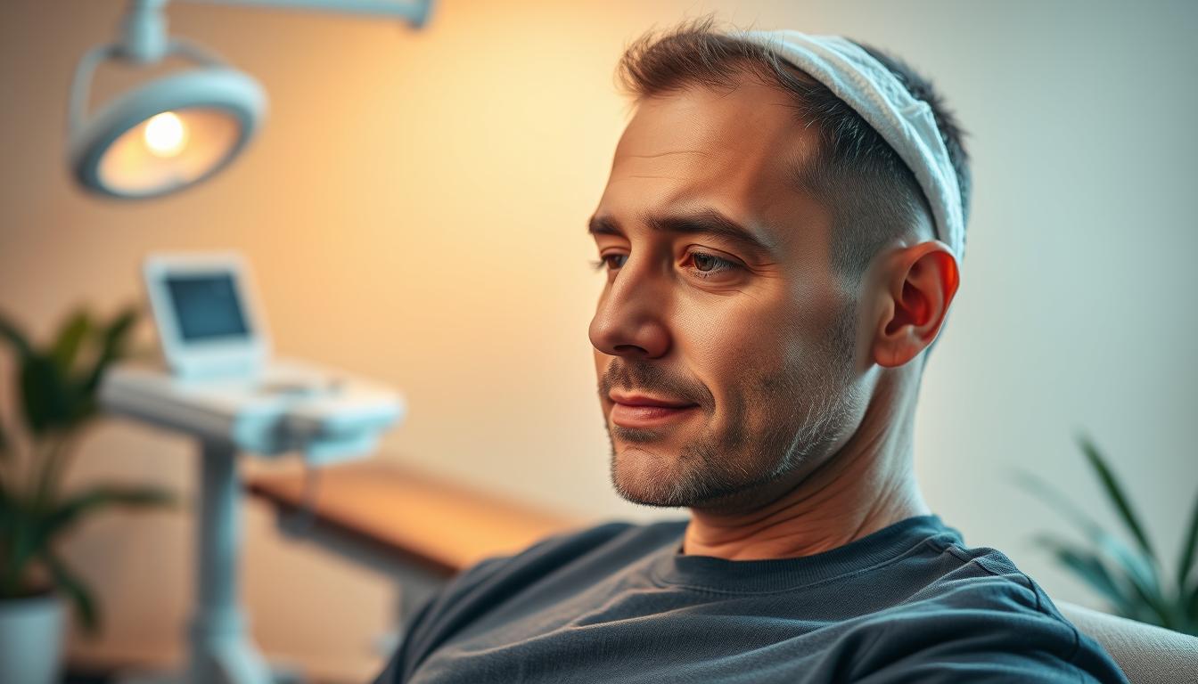 recuperação após transplante capilar